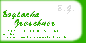 boglarka greschner business card